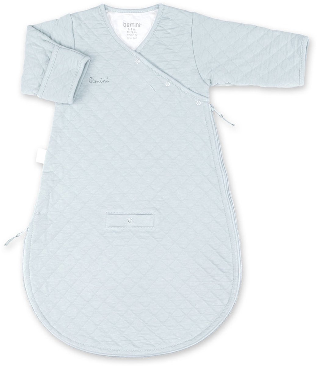 BEMINI Babyslaapzak - MAGIC BAG 1-4m - TOG 1.5 - Gewatteerd comfort - Glacier
