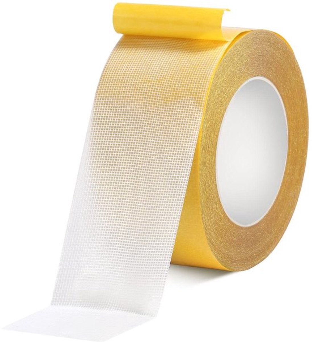 Dubbelzijdige Tape Textiel 50mm Breed, Zwaar Uitgevoerd, Superkleverig, Multifunctioneel - Voor Thuis, Kantoor, School - 20m Lang