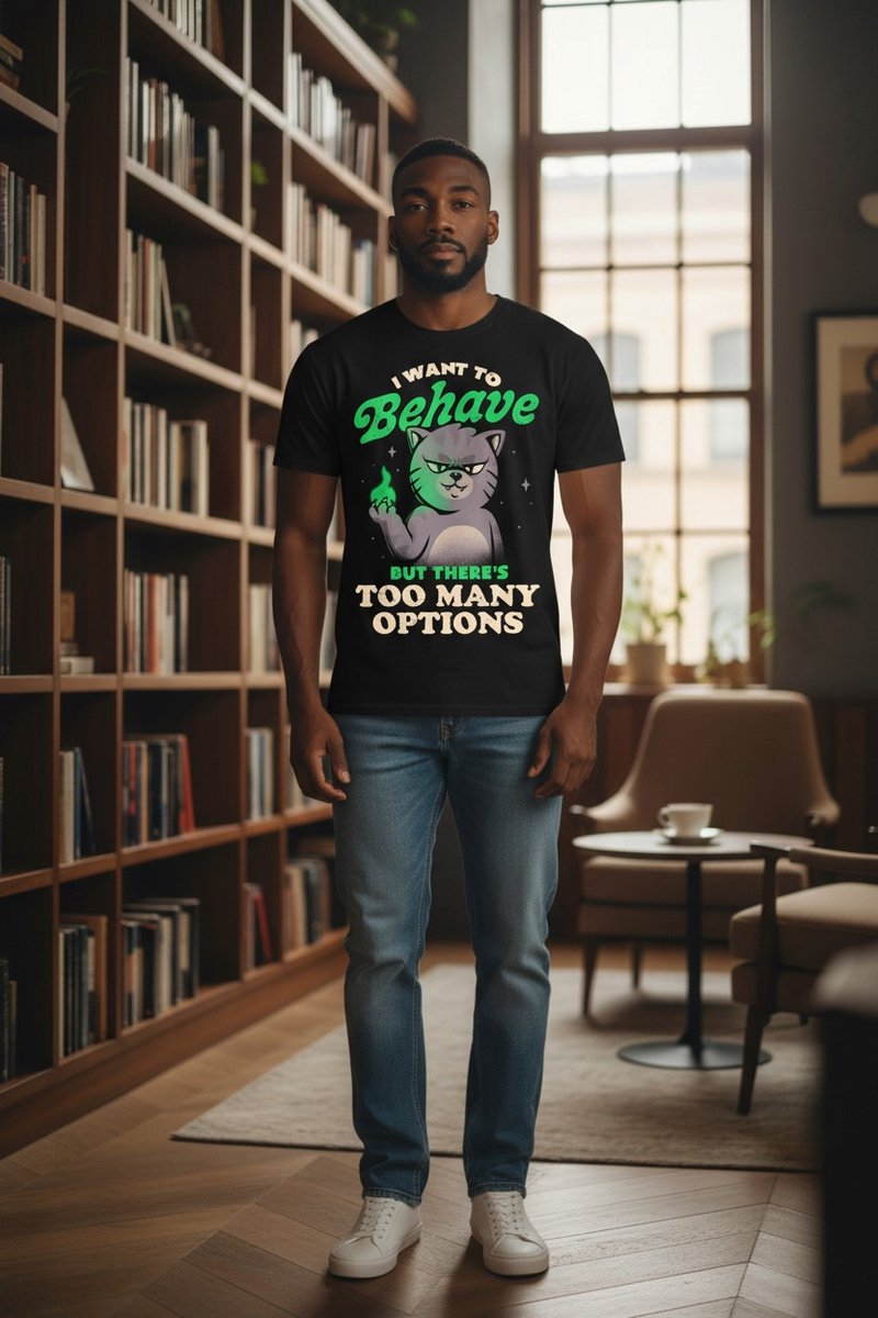 Kat I Want To Behave The Coloured House T-shirt XL