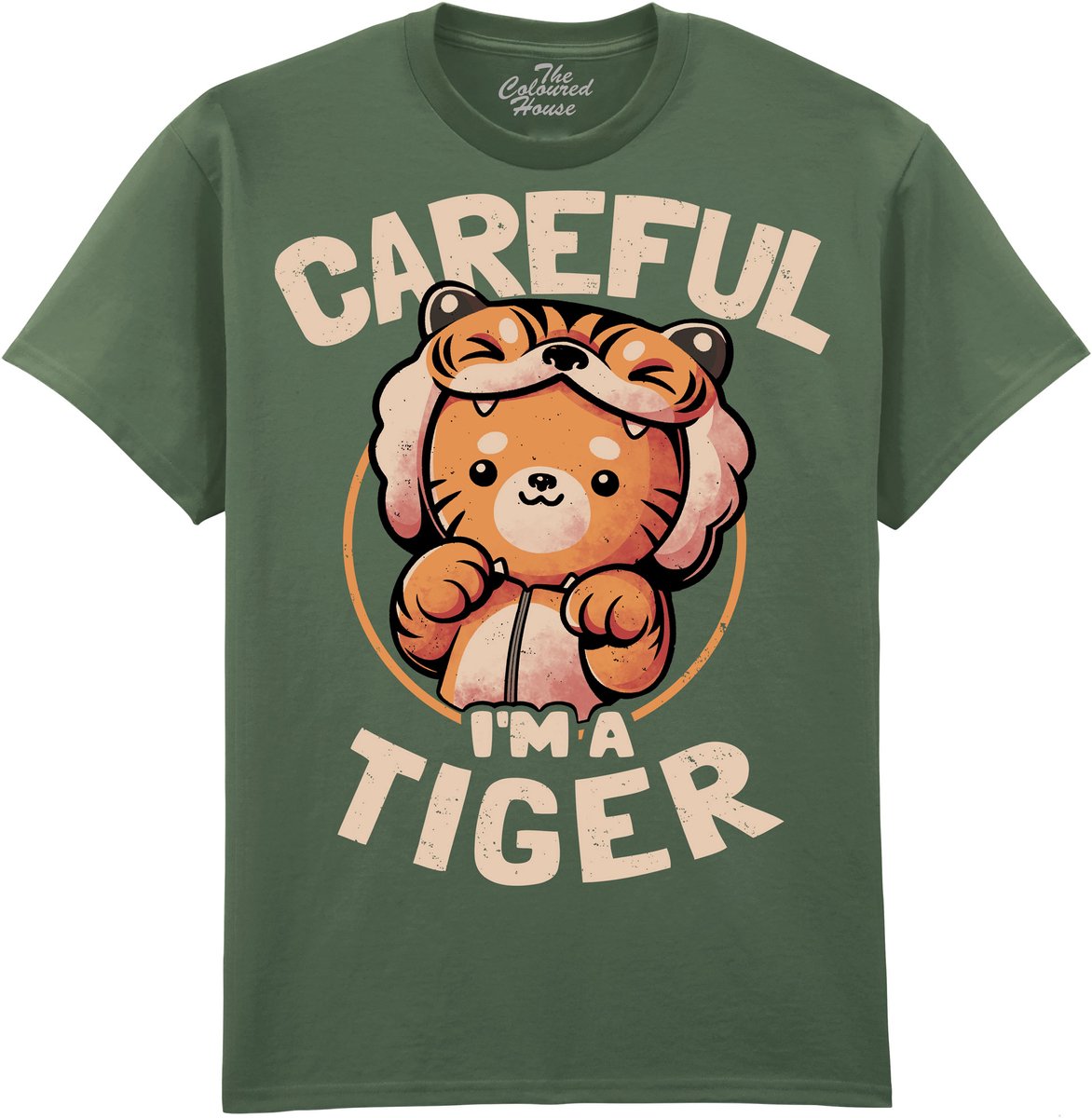 Kat Careful I Am A Tiger The Coloured House T-shirt L