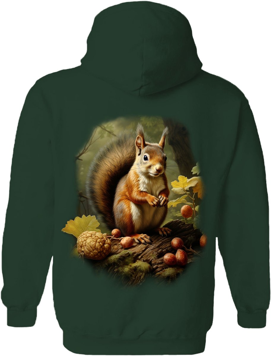 Eekhoorn Squirrel In The Woods The Coloured House Hoodie L
