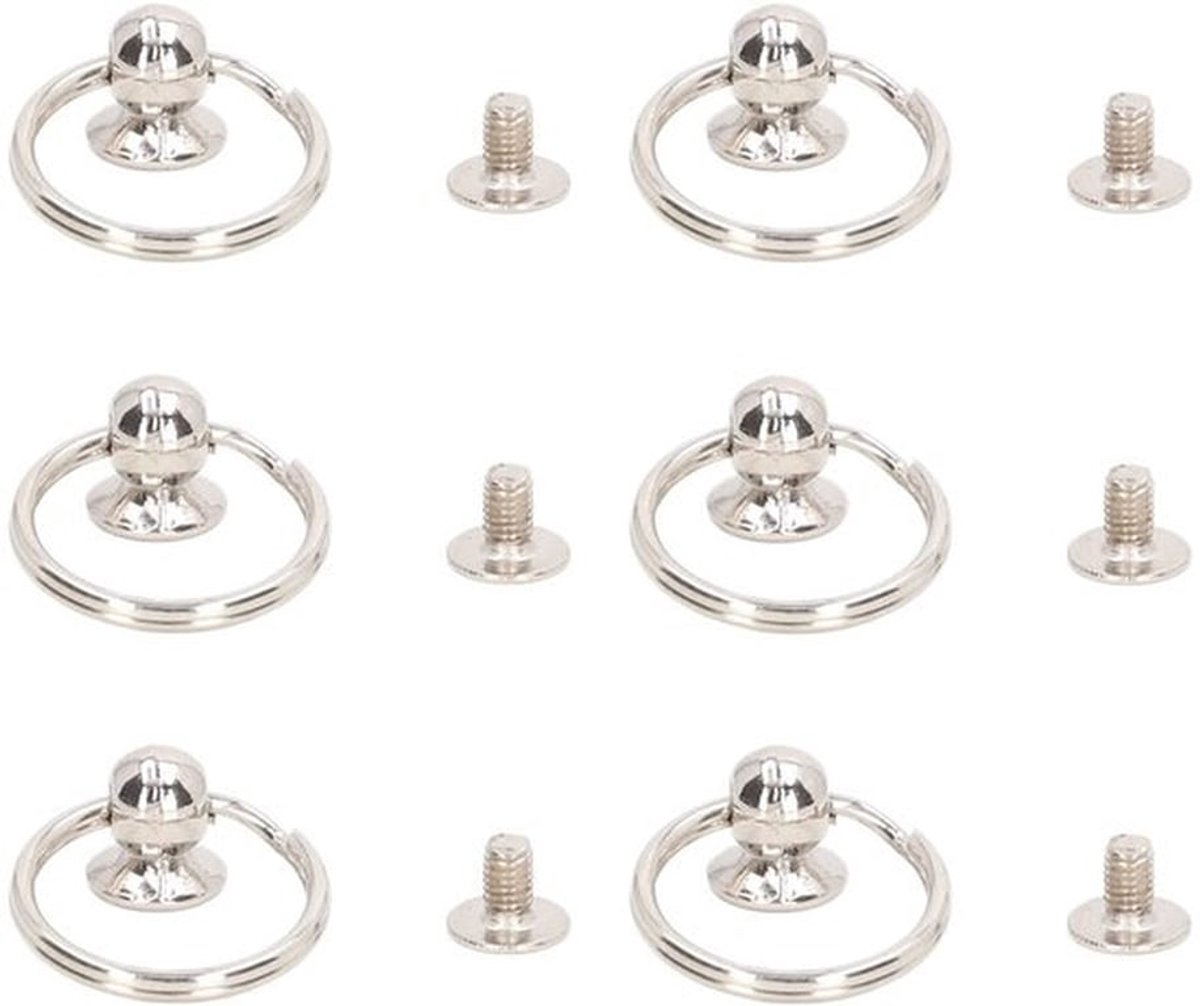Rivet 20 Sets - Ronde Kop - Met Trekringen - Voor Leerbewerking - Sterk en Duurzaam - Eenvoudig te Installeren - Leerrivet