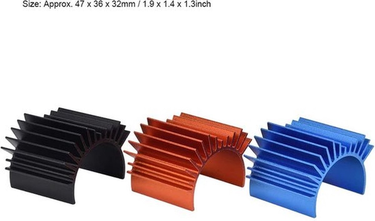 Koellichaam Universele Koelvin Set - 540/550 Motor - Duurzaam Metaal - Goede Warmteafvoer - Eenvoudig te Installeren - Veilig en Efficiënt - Motorkoeling