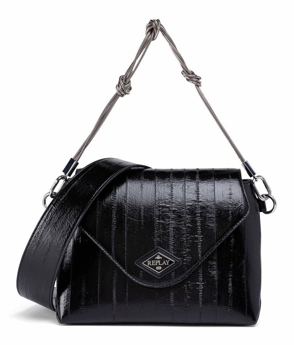 REPLAY schoudertas handtas Crossbody Bag Black zwart