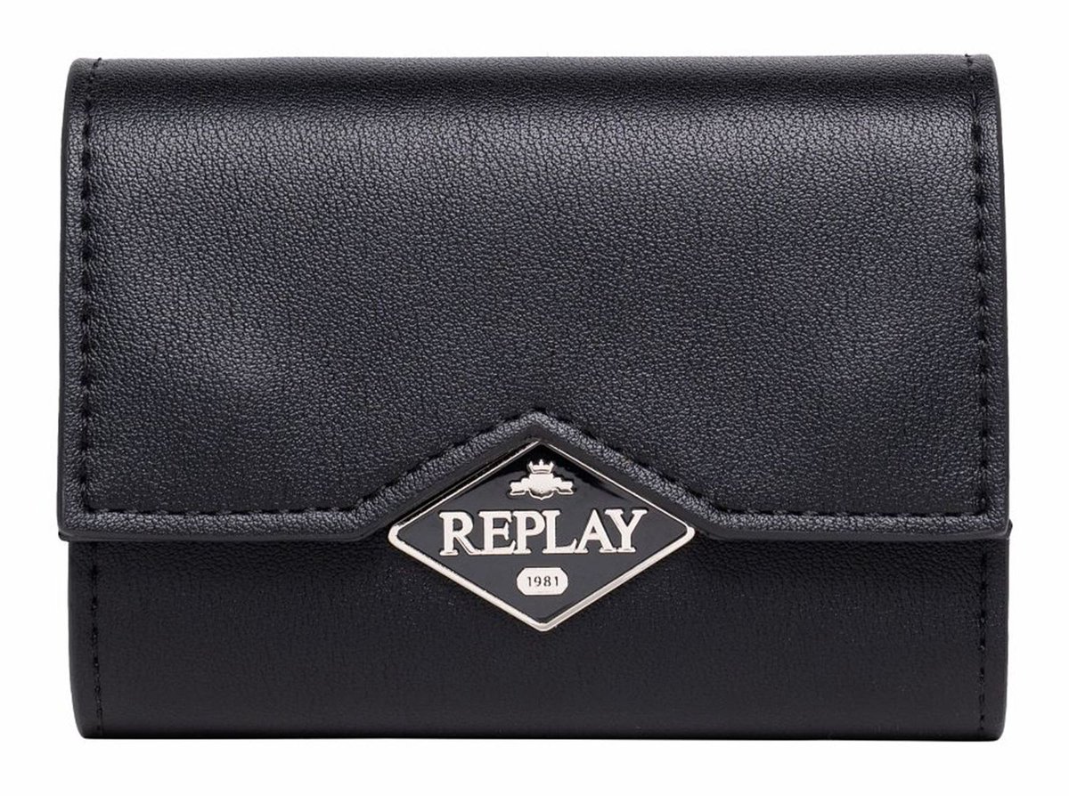 REPLAY portemonnee Wallet Black zwart