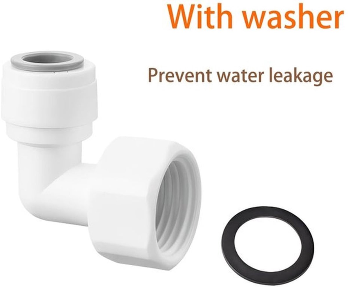 Waterfilter - 2Pcs Waterfilter Connector - 1/4 inch/1/2 inch - POM Materiaal - Duurzaam - Lekvrij - Hoge Stabiliteit - Waterkoppeling
