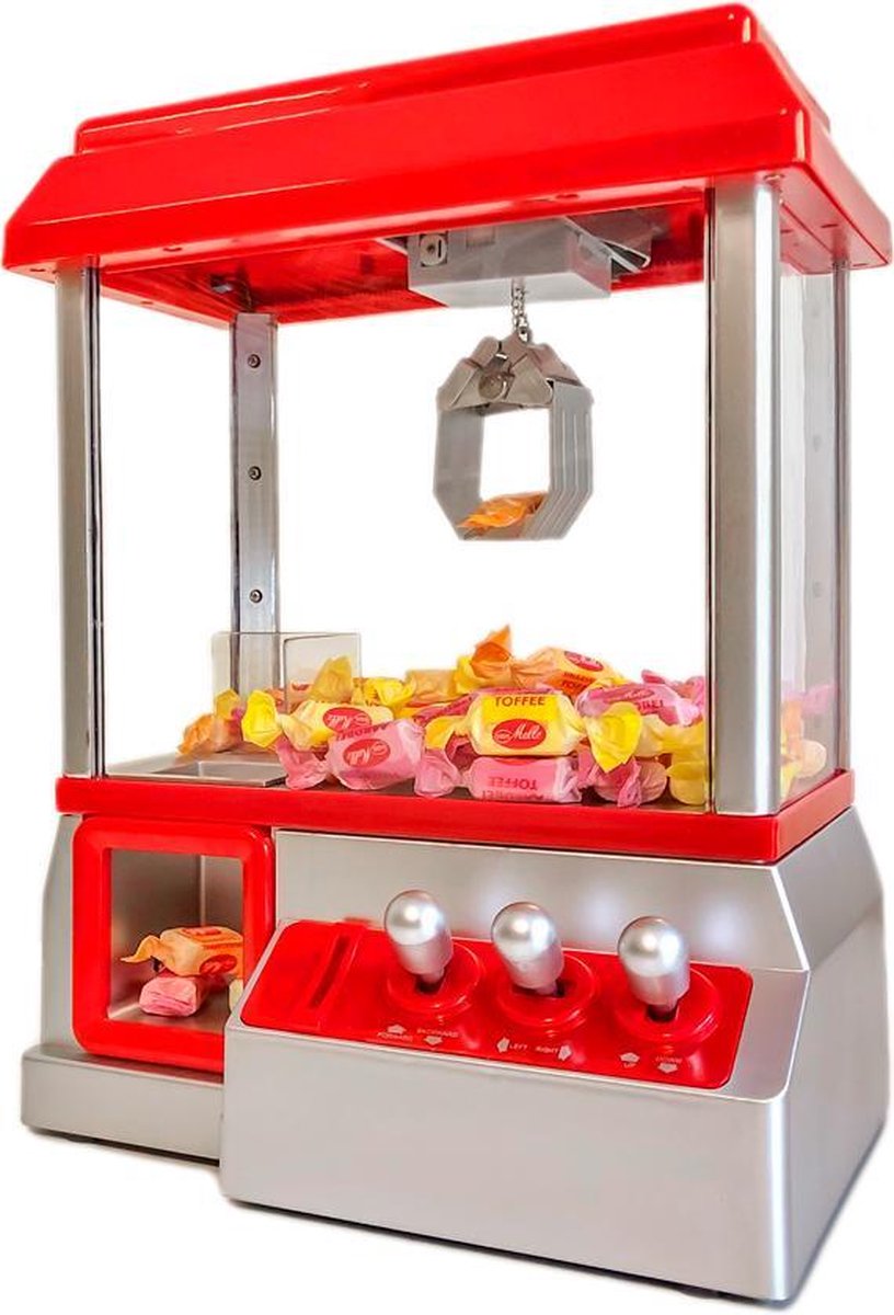 Machine à bonbons avec griffe rouge