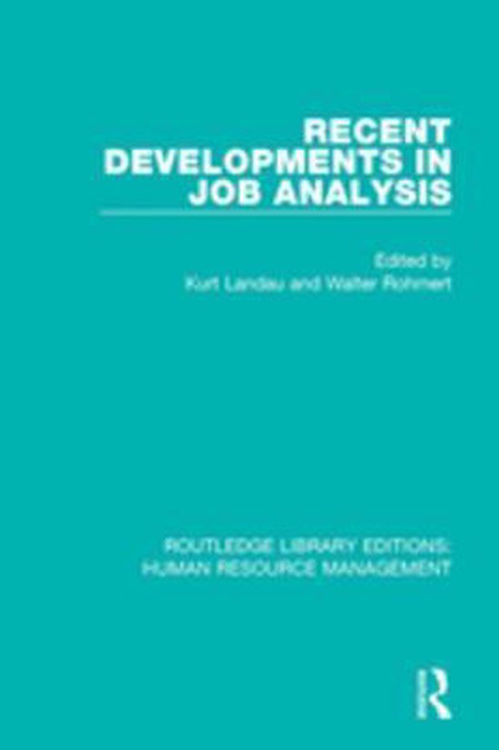 Routledge Library Editions: Human Resource Management - Rece ... - cover