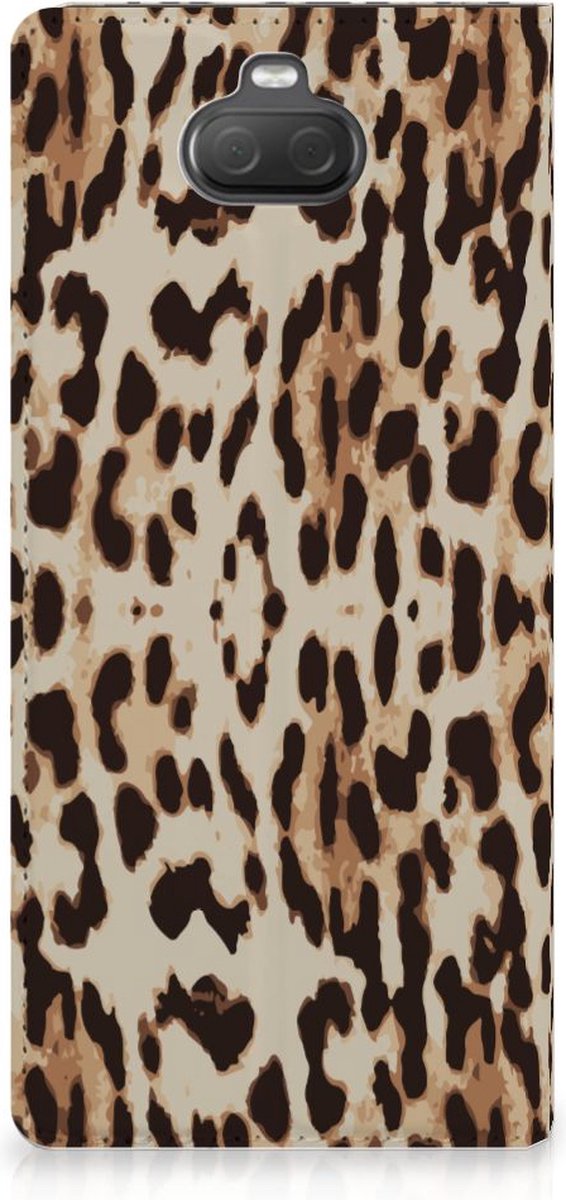 Standcase Hoesje voor Sony Xperia 10 Plus Hoesje maken Leopard