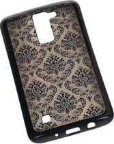 TPU Paleis 3D Back Cover for LG K8 Zwart