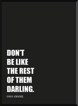 Don't be like the rest of them poster | moderne wanddecoratie in urban stijl - A3