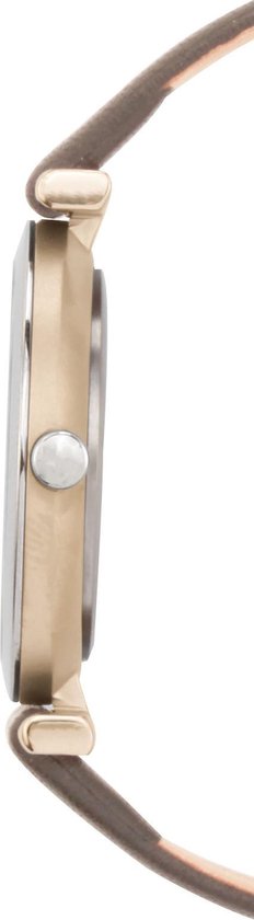 Boccia Titanium 3253.03 horloge - Leer - Grijs - 30 mm