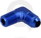 Aluminium adapter male 90° D08 - 1/4 NPT