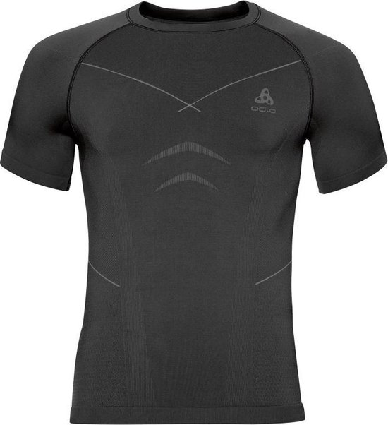 Odlo thermoshirt - Shirt short sleeve/ crew neck - heren - black-graphite - maat S