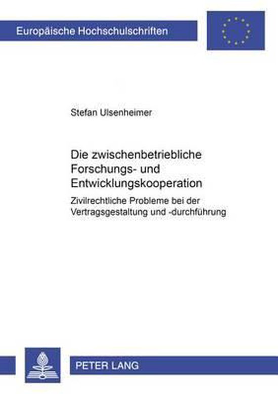 Die zwischenbetriebliche Forschungs- und Entwicklungskoopera ... - cover