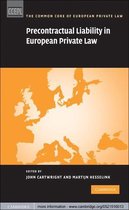 The Common Core of European Private Law -  Precontractual Liability in European Private Law