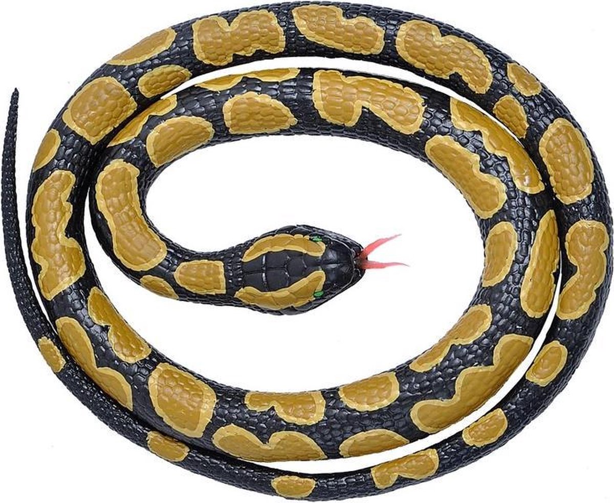 kleuring racket boekje Rubberen speelgoed python slang 117 cm - speelgoed dieren nepslangen |  bol.com
