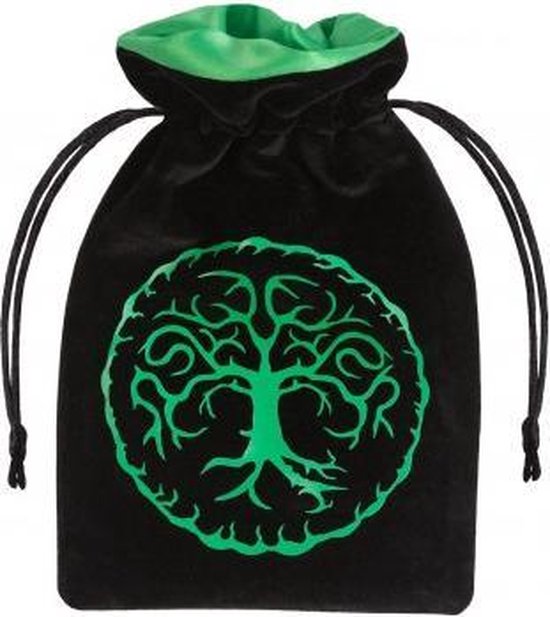 Afbeelding van het spel Tree of life dice bag Black and green