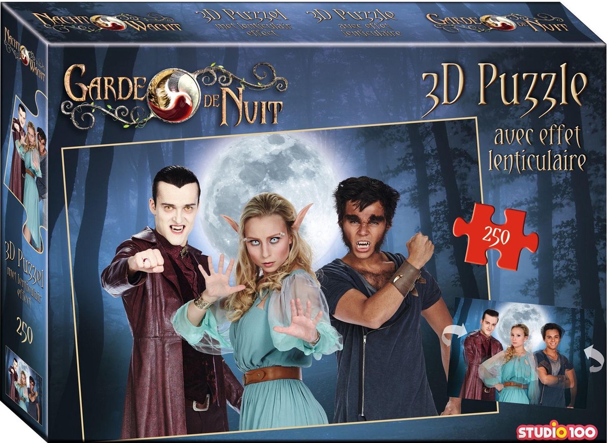 Nachtwacht 3D puzzel - 250 stukjes - met lenticulair effect