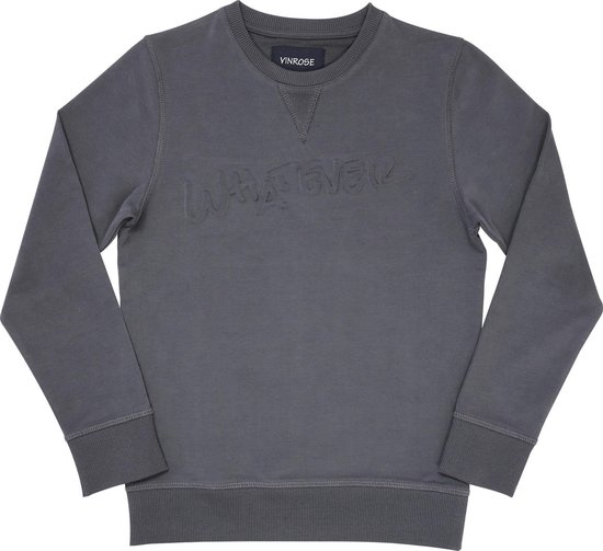 Vinrose Sweater Nacho - Trui - Sweater - Grijs - Jongens - Maat: 134/140