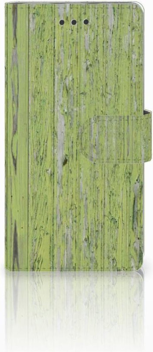 Huawei Ascend P8 Lite Book Style Case Green Wood