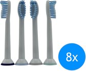 Opzet tandenborstels - Opzetborstels passend op Philips - P-HX-6054 - 8 stuks