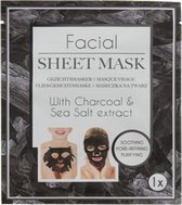 Houtskool gezichtsmasker met zeezout | voor een stralende huid | verkleint poriën