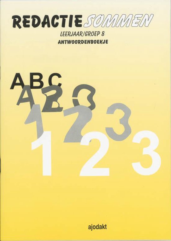 Cover van het boek 'Redactiesommen / Groep 8 / deel Antwoorden / druk 1' van J. Henfi