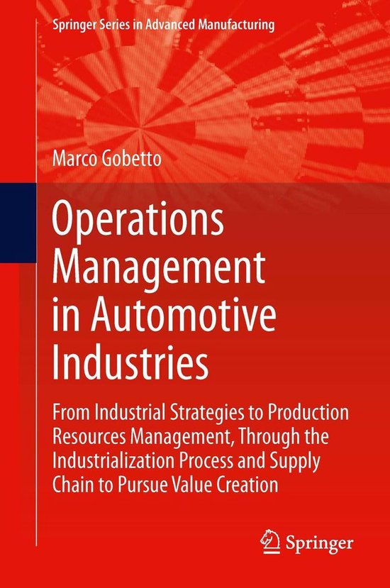 Springer Series in Advanced Manufacturing - Operations Management in Automotive Industries