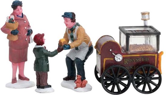 Lemax - Roasted Chestnut Stand - Set Of 4