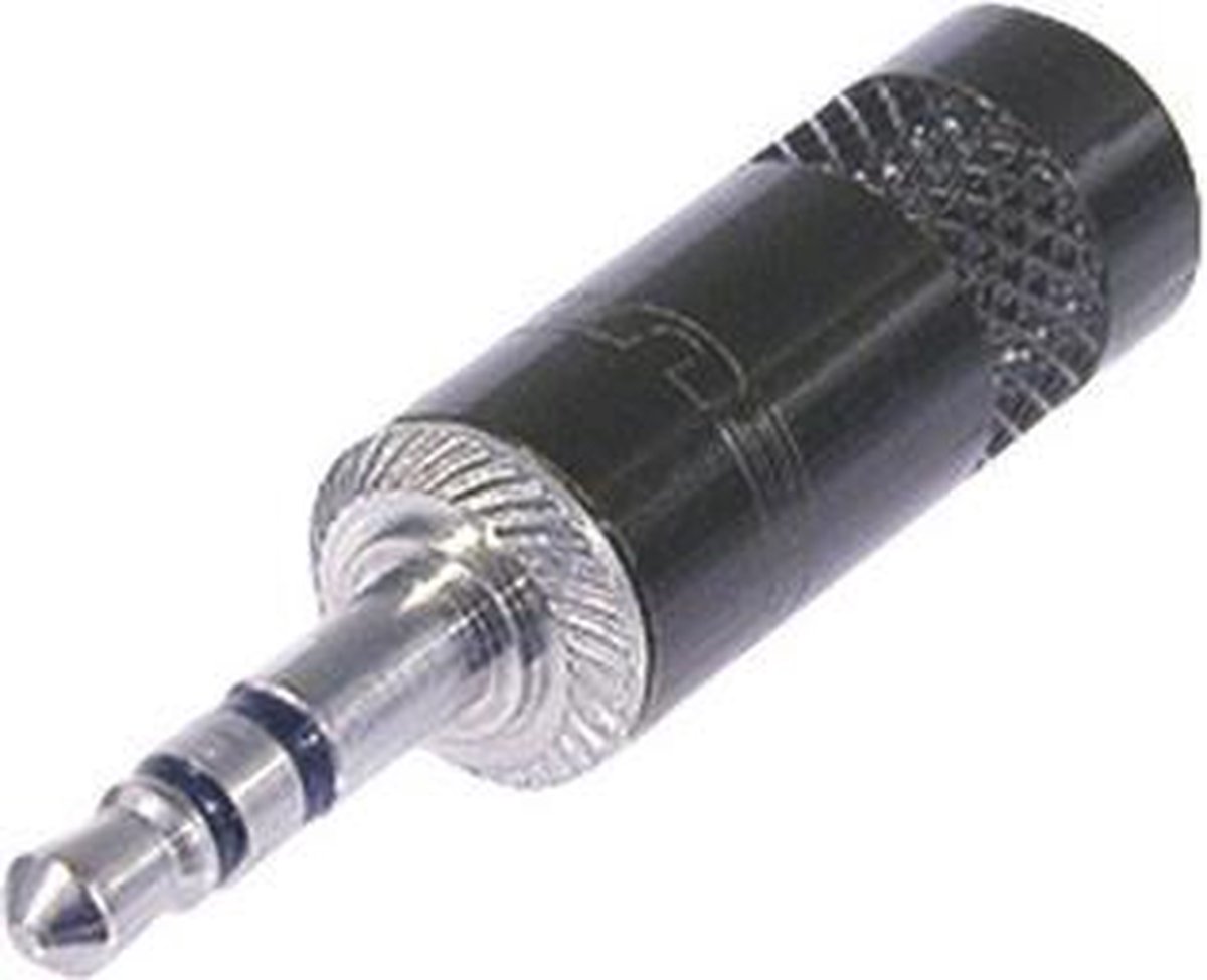Stereoconnector 3.5 mm Male Metaal Zwart