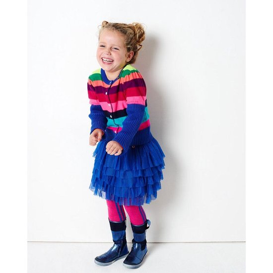 Mim-Pi Meisjes Vest - Blauw - Maat 146 | bol.com