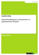 Sprachwandelmuster: semantischer vs. grammatischer Wandel