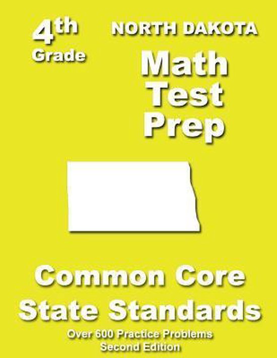 North Dakota 4th Grade Math Test Prep - cover