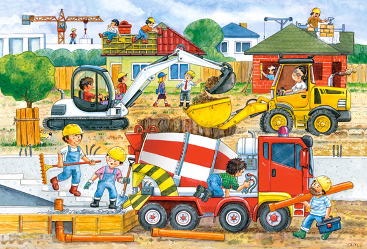 Construction Site - 40 stukjes MAXI — afbeelding 2