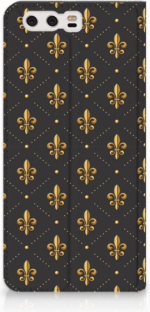 Huawei P10 Plus Hoesje met Magneet Franse Lelie