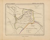 Historische kaart, plattegrond van gemeente Zalk en Veecaten in Overijssel uit 1867 door Kuyper van Kaartcadeau.com