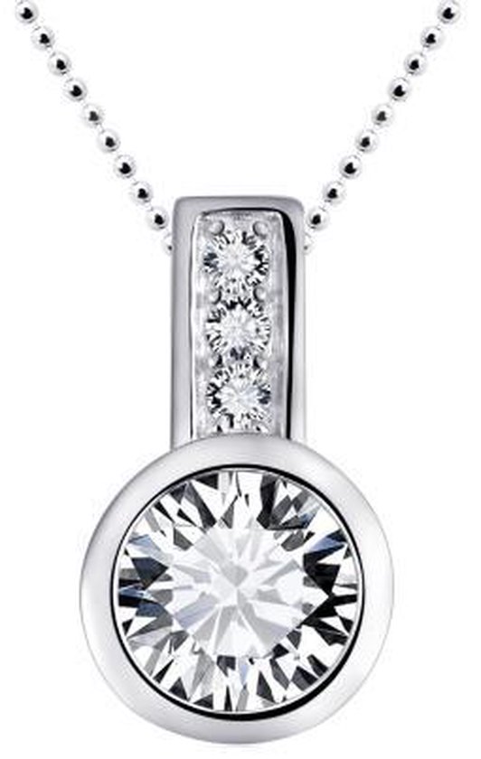 Halsketting met V-hals Hanger | Zilveren Gourmette Collier met