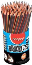 Black Pep's potlood met gumtip HB - koker x 72