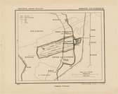 Historische kaart, plattegrond van gemeente Zuid-Scharwoude in Noord Holland uit 1867 door Kuyper van Kaartcadeau.com