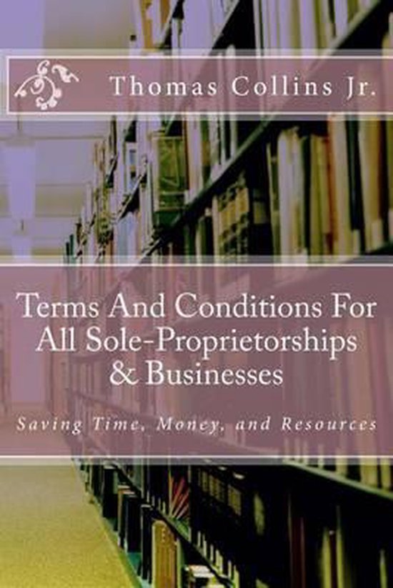 Terms And Conditions For All Sole-Proprietorships & Business ... - cover