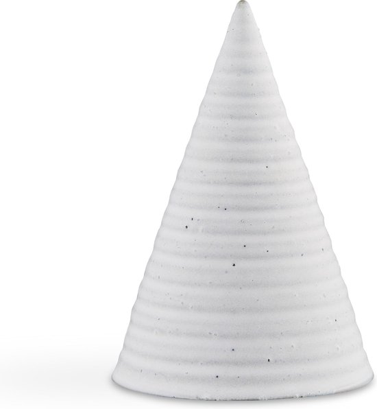 Kähler Design Glazed Cone - 15 cm - Licht Grijs