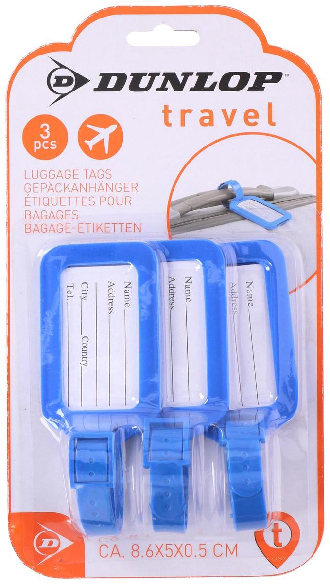 Kofferlabels – 4 Stuks - Flexibele Siliconen Bagage Labels voor Koffers, Tassen, Rugzakken - Oranje