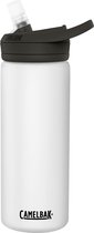 CamelBak Eddy+ Vacuum Insulated Drinkfles - 0,6 L - Dubbelwandige Isolatie - 100% Lekvrij - Voor Fietsers - BPA-vrij - Vaatwasserbestendig - Waterfles - Voor Koude Dranken - Wit