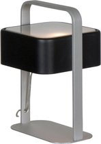 Linea Verdace - Lampe de table Quadro Alu - Abat-jour noir