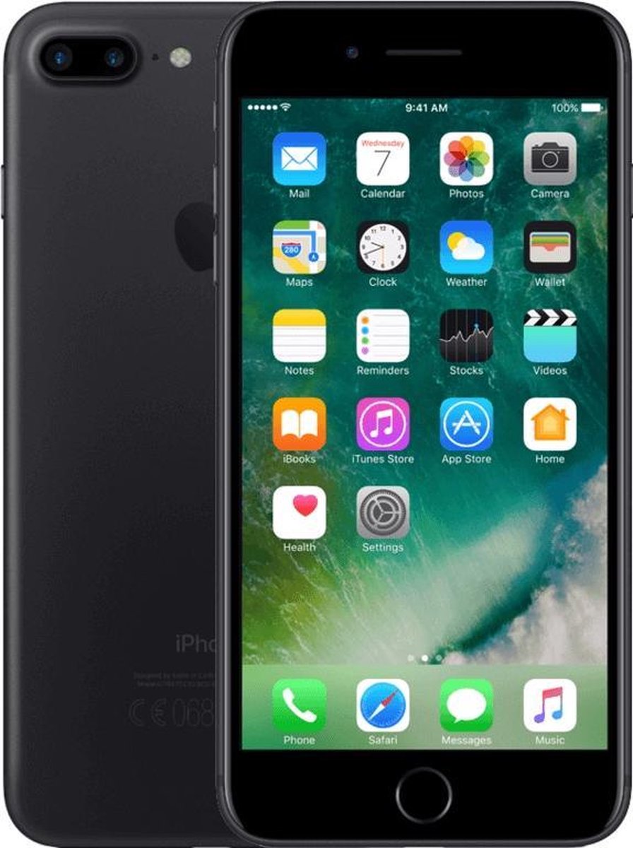 Apple iPhone 7 Plus - Refurbished door Forza - B grade (Lichte gebruikssporen) - 32GB -Zwart
