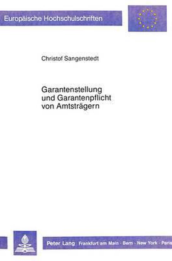Garantenstellung und Garantenpflicht von Amtsträgern - cover