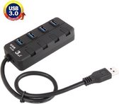 4 Poorts super snelle USB 3.0 HUB met LED Indicatie & schakelaar