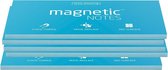 Magnetic Notes, set van 5 notitieboekjes maat L (200x100mm)x100 sheets Blauw