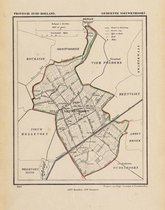 Historische kaart, plattegrond van gemeente Nieuwenhoorn in Zuid Holland uit 1867 door Kuyper van Kaartcadeau.com